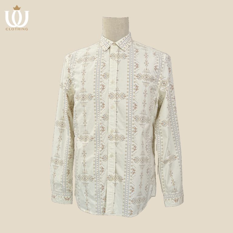 plant dyeing print short sleeve shirt linen rayon blend indigo plant dye