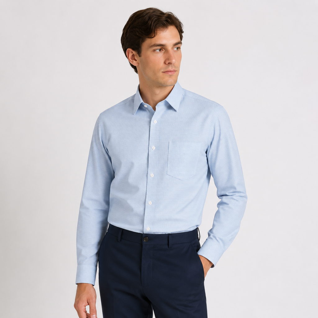 premium blue shirt